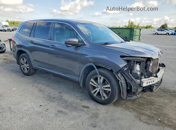 5FNYF6H36JB032909 2018 HONDA PILOT Gray Front right