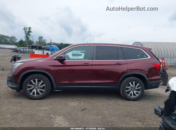 5FNYF6H37KB039448 2019 HONDA PILOT Темно-бордовый Панорамный вид салона 360°