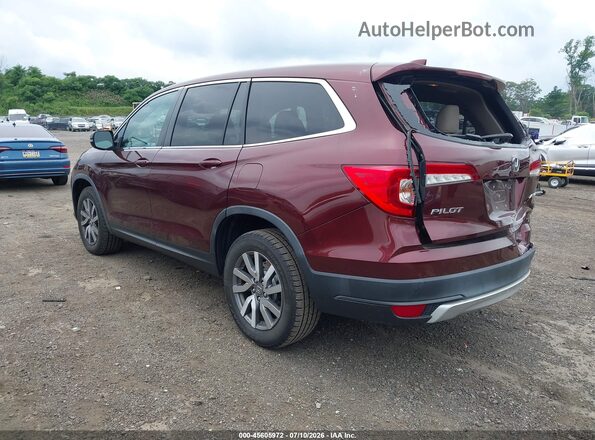 5FNYF6H37KB039448 2019 HONDA PILOT Темно-бордовый Задняя левая четверть