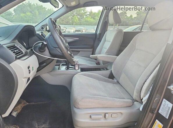 5FNYF6H37LB049575 2020 HONDA PILOT Gray Вид салону спереду