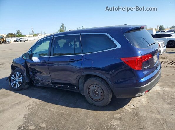 5FNYF6H38JB042972 2018 HONDA PILOT Синий Задняя левая четверть