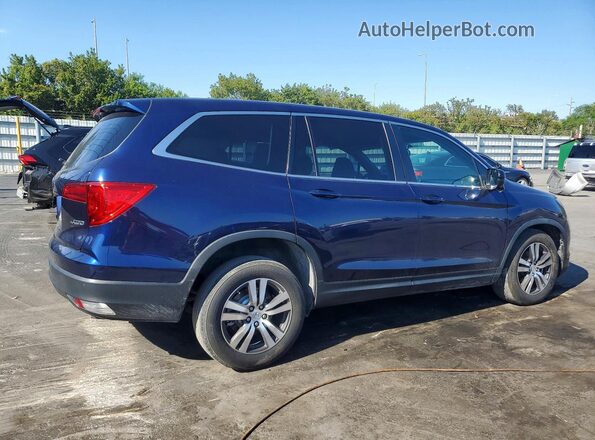 5FNYF6H38JB042972 2018 HONDA PILOT Синий Задняя правая четверть