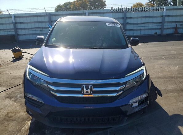 5FNYF6H38JB042972 2018 HONDA PILOT Синий Вид спереди