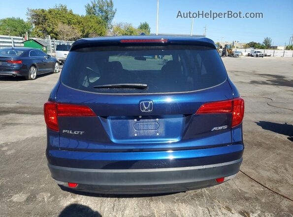 5FNYF6H38JB042972 2018 HONDA PILOT Синий Вид сзади