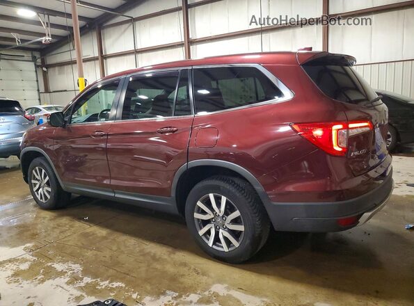 5FNYF6H38KB097553 2019 HONDA PILOT Burgundy Trasero izquierdo