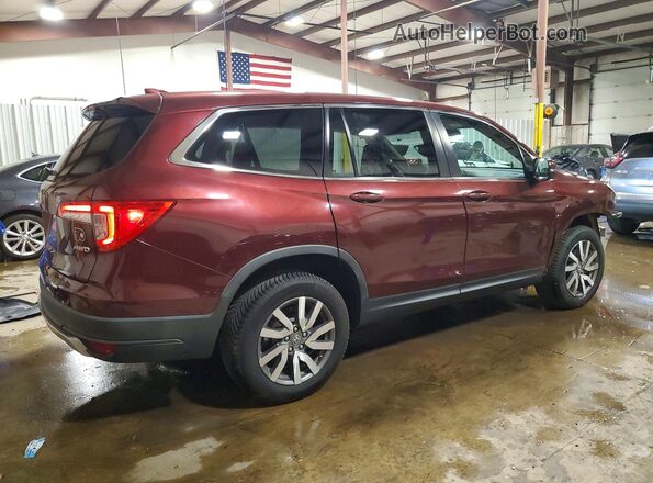 5FNYF6H38KB097553 2019 HONDA PILOT Burgundy Trasero derecho