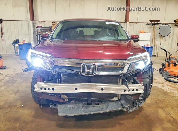 5FNYF6H38KB097553 2019 HONDA PILOT Burgundy Vista frontal