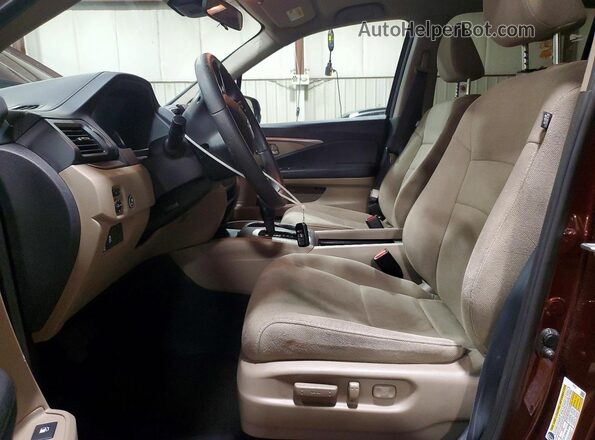 5FNYF6H38KB097553 2019 HONDA PILOT Burgundy Vista interior delantera