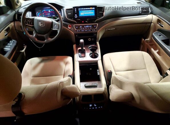 5FNYF6H38KB097553 2019 HONDA PILOT Burgundy Vista del salpicadero