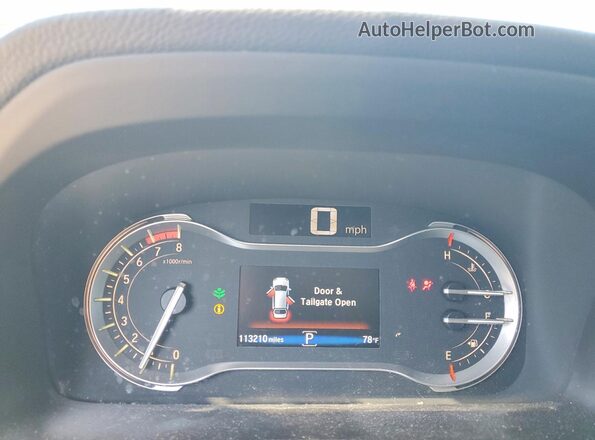 5FNYF6H39HB022336 2017 HONDA PILOT Gray Widok zestawu wskaźników