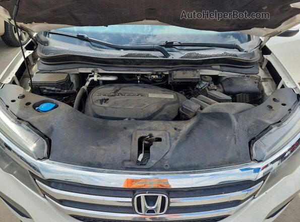 5FNYF6H39HB079197 2017 HONDA PILOT White Widok komory silnika