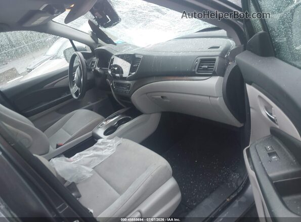 5FNYF6H39MB068744 2021 HONDA PILOT Gray Front interior view