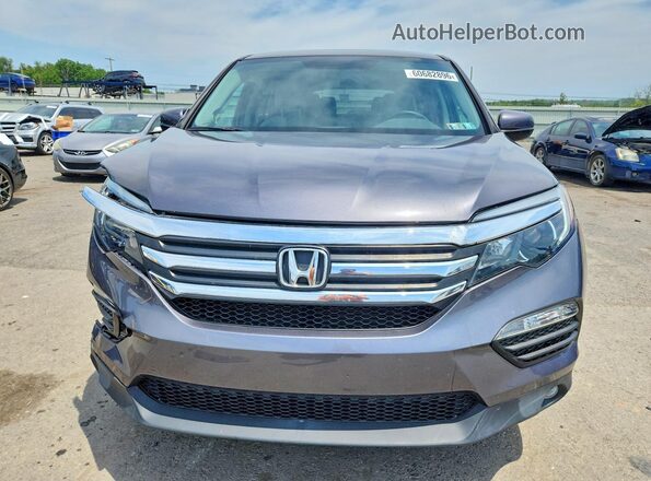 5FNYF6H3XHB050579 2017 HONDA PILOT Gray წინა ხედი