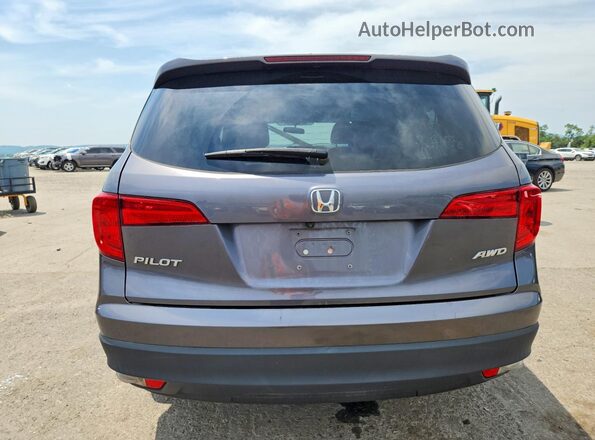 5FNYF6H3XHB050579 2017 HONDA PILOT Gray უკანა ხედი
