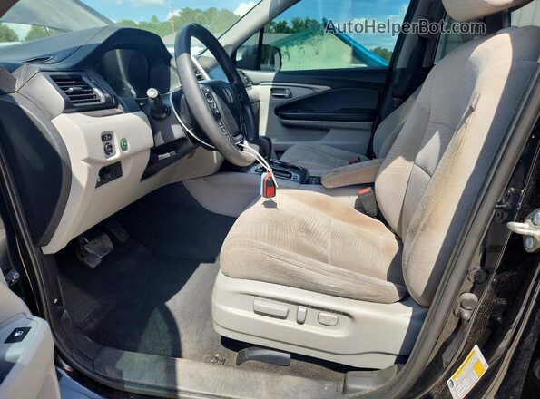 5FNYF6H3XJB037613 2018 HONDA PILOT Black Vista interior delantera