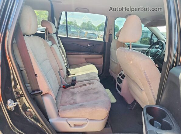 5FNYF6H3XJB037613 2018 HONDA PILOT Black Vista interior trasera