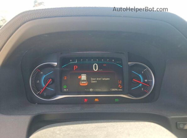 5FNYF6H40KB054060 2019 HONDA PILOT White ხელსაწყოთა პანელის ხედი