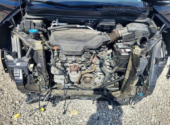 5FNYF6H43KB084864 2019 HONDA PILOT Black Vista del compartimento del motor