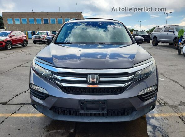 5FNYF6H49HB071142 2017 HONDA PILOT Gray Вид спереду