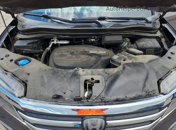 5FNYF6H49HB071142 2017 HONDA PILOT Gray Вид підкапотного простору