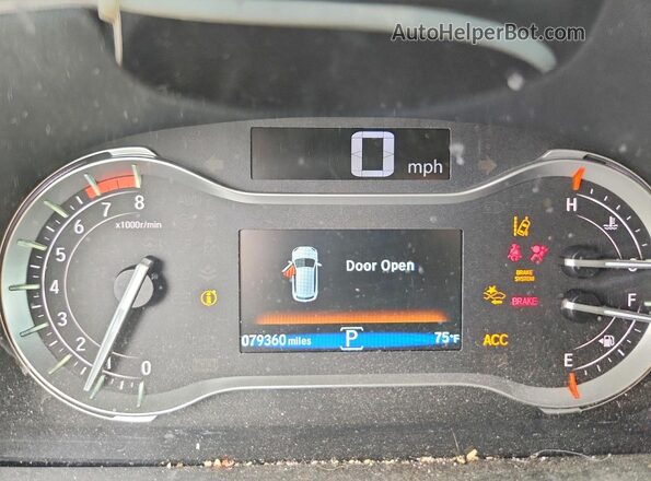 5FNYF6H49HB071142 2017 HONDA PILOT Gray Вид щитка приладів