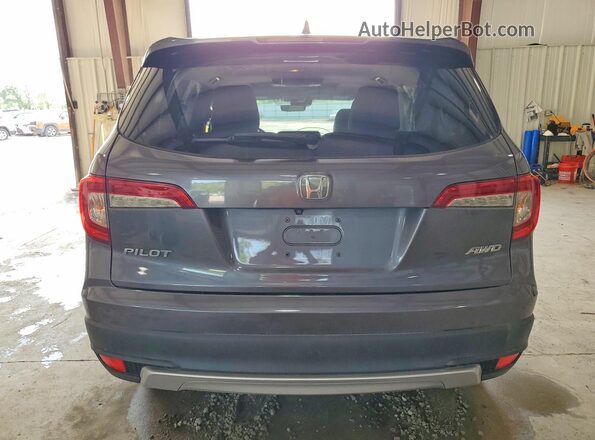 5FNYF6H49KB021073 2019 HONDA PILOT Gray Вид ззаду