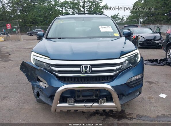 5FNYF6H50GB079556 2016 HONDA PILOT Blue Widok zestawu wskaźników