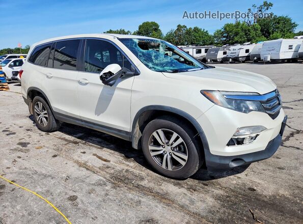 5FNYF6H50HB033453 2017 HONDA PILOT White Передня права чверть
