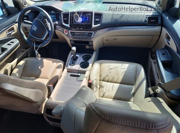 5FNYF6H50HB033453 2017 HONDA PILOT White Вид панелі приладів