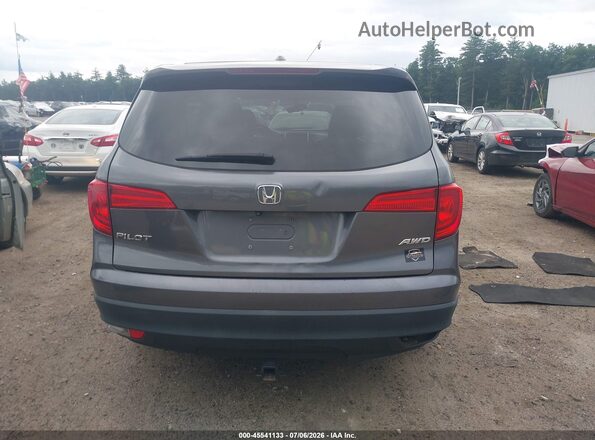 5FNYF6H50HB036692 2017 HONDA PILOT Gray 