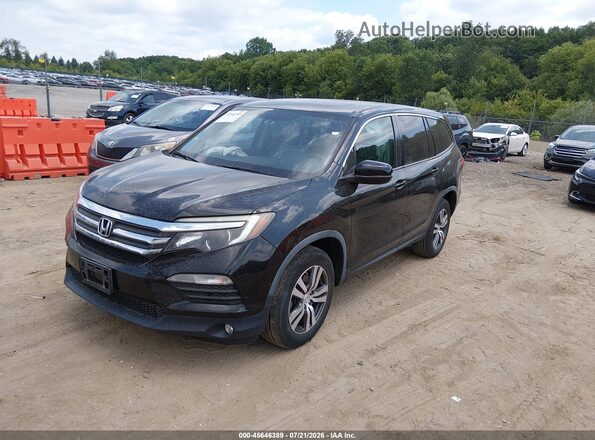 5FNYF6H50HB063973 2017 HONDA PILOT Black Przód lewy