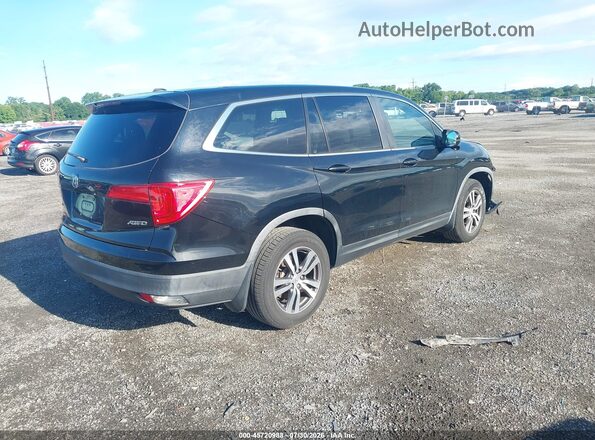 5FNYF6H50HB073029 2017 HONDA PILOT Black Rear right