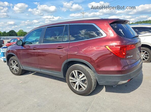 5FNYF6H50JB023902 2018 HONDA PILOT Maroon Trasero izquierdo