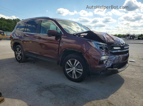5FNYF6H50JB023902 2018 HONDA PILOT Maroon Delantero derecho