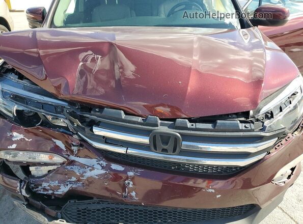 5FNYF6H50JB023902 2018 HONDA PILOT Maroon Vista del compartimento del motor