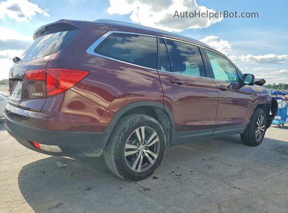 5FNYF6H50JB023902 2018 HONDA PILOT Maroon Trasero derecho