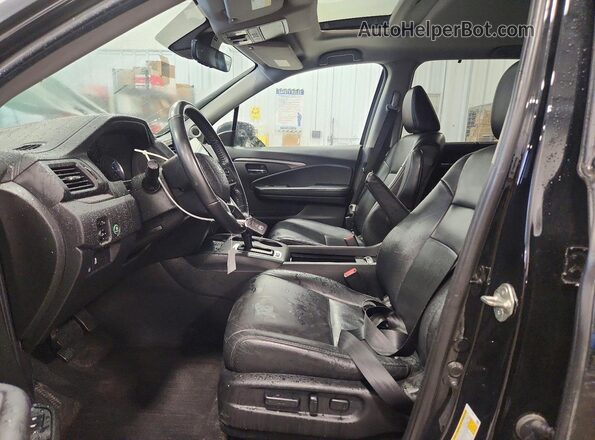 5FNYF6H50KB047876 2019 HONDA PILOT Black Widok wnętrza z przodu