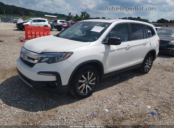 5FNYF6H50KB058036 2019 HONDA PILOT White Առջևի ձախ երեք քառորդ տեսարան