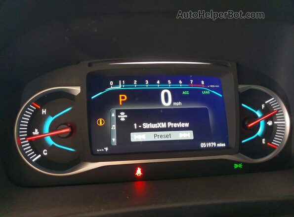 5FNYF6H50LB045773 2020 HONDA PILOT Gray Вид щитка приладів