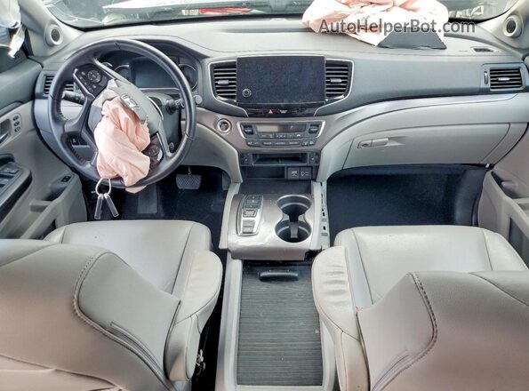 5FNYF6H50MB007476 2021 HONDA PILOT Silver Dashboard view