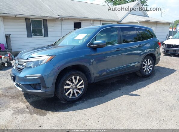 5FNYF6H50MB029915 2021 HONDA PILOT Blue Передня ліва чверть