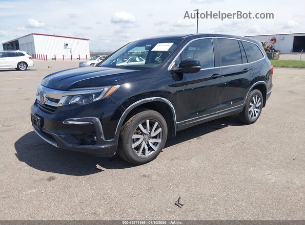 5FNYF6H50NB021461 2022 HONDA PILOT Черный Передняя левая четверть