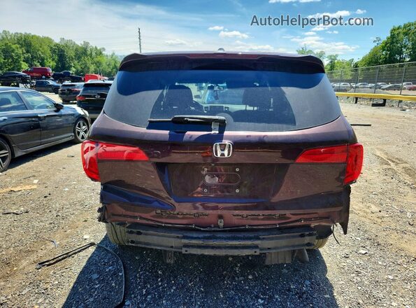 5FNYF6H51HB028746 2017 HONDA PILOT Burgundy Vista trasera