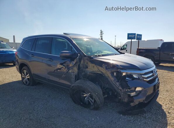 5FNYF6H51JB008311 2018 HONDA PILOT Серый Передняя правая четверть