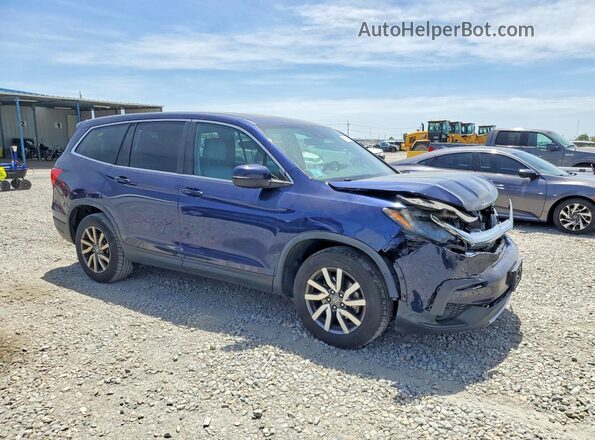 5FNYF6H51KB020170 2019 HONDA PILOT Blue Передня права чверть