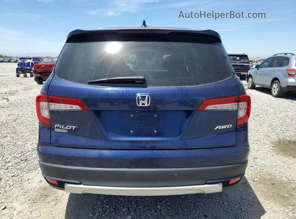 5FNYF6H51KB020170 2019 HONDA PILOT Blue Вид ззаду