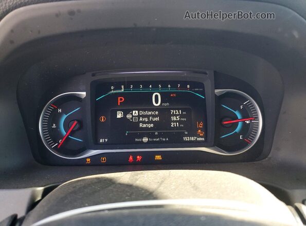 5FNYF6H51KB042170 2019 HONDA PILOT Black Սարքավորումների վահանակի տեսք