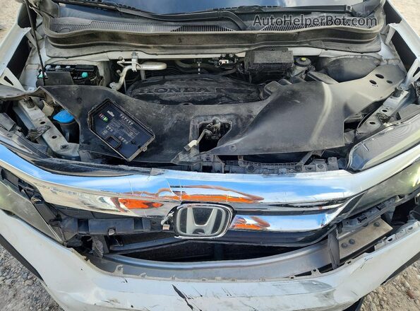 5FNYF6H51MB059604 2021 HONDA PILOT White Engine compartment view