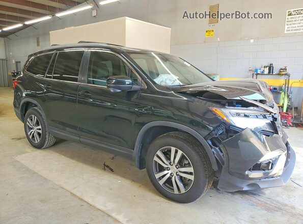 5FNYF6H52GB095645 2016 HONDA PILOT Green Delantero derecho