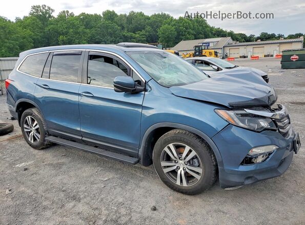 5FNYF6H52JB025330 2018 HONDA PILOT Blue Առջևի աջ